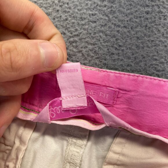 Lilly Pulitzer Women's Capri Pants Size 8 Beige Main Line Fit,PocketsWide Leg - Picture 9 of 10